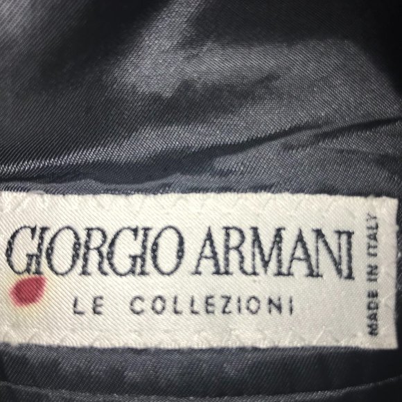 Giorgio Armani Le Collezioni Men's Wool Blazer Olive Green/Gray Size 38R - Picture 3 of 7